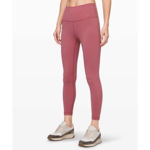 Lululemon Wunder Under 25" Moss Rose